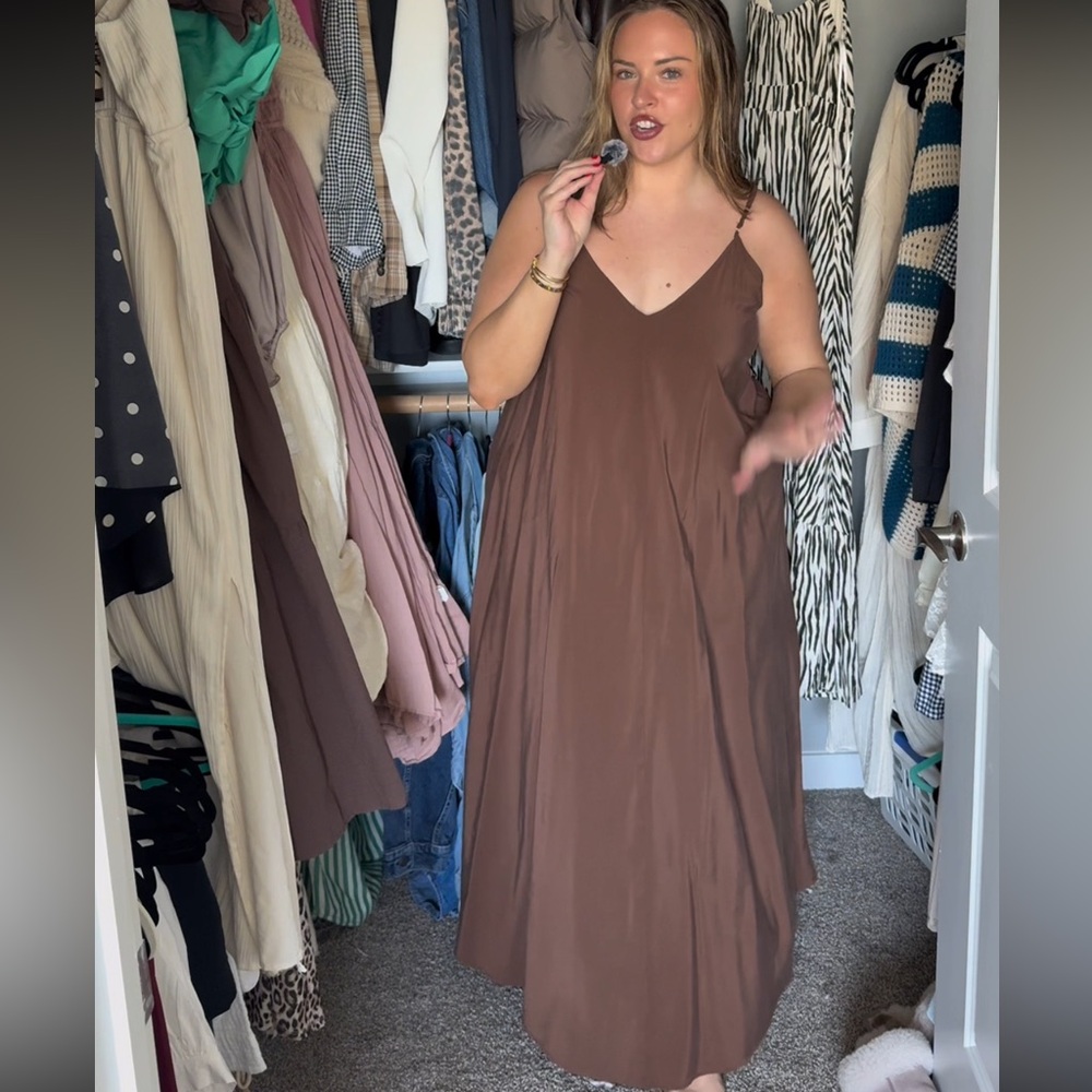 Zara Brown Maxi Dress